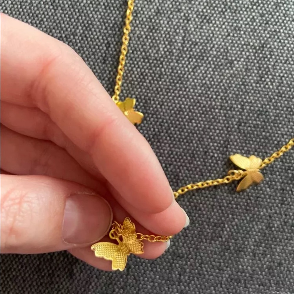 ✨ Butterfly Goddess Gold Pendant Necklace - Picture 7 of 7